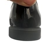 Calvin Klein Size 8 Black Patent Leather Oxford Lace-Up Elegant Design Womens Photo 11