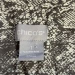 Chico's Chico’s Snakeskin Print Button Front Blouse Size 1 (US 8/10) Modal Photo 1