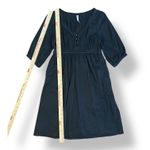Old Navy  Black Cotton Dress Women’s Small Empire Waist Knee‎ Length Pockets Photo 3