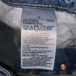 Old Navy blue lightly distressed O.G. Straight Secret smooth pockets jean shorts Photo 5