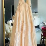 Free People  cream afternoon bustle halter maxi dress nwt large Photo 1