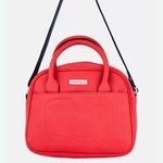 Nautica NWT  Red Satchel Crossbody Shoulder Bag Handbag Strap  Beautiful Red Satchel with Blue Adjustable Shoulder Strap Photo 0