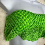 Beach Riot  Bandeau Bikini Top Crochet Green‎ Photo 1