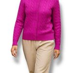 Sara Morgan Vintage Magenta Pink Knit Cardigan Photo 0