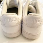 Nike  Womens Size 8 White Court Vision Low Top Sneakers Athletic Leather Shoe Photo 3
