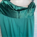 Jessica McClintock VINTAGE 80s  One Shoulder Green Cocktail Dress With Shawl 12 Photo 5