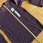 Sonoma Long Sleeve Thermal Crewneck, Red Wine Burgundy Heather, Size S Photo 6
