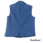 Anne Klein Mariner Royal Blue Button Front Vest 12 Photo 1