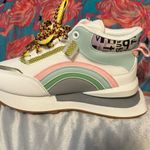 Colorful Sneakers with Pearl Detail new never wore Sz 7.5 White Photo 3