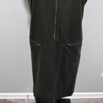 Harvé Benard  Holtzman Wool Dark Green Midi Dress 4 Photo 2
