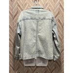 SO Y2K Jean Jacket Large Light Wash Pocket VTG Women’s Denim Coat L Fall Collared Photo 3