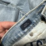 Gap | High Rise Destructed Cigarette Denim Jeans Light Wash Indigo Size 12 31R Photo 2