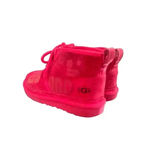 UGG  PINK BOOTIES LACE UP FUZZY LINED WOMENS SIZE 3 Photo 4