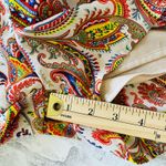 Ark & Co. Multicolor Printed Lined Long Sleeve Open Back Cross Neck Romper Sz M Photo 6