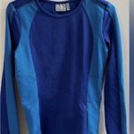Athleta Women’s Blue Purple Long Sleeve Top Shirt Stripes XS Excellent Condition Photo 0