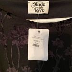 Made with love black velvet burnout dress size‎ small NWT Photo 7