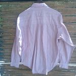 Dockers  M Red White Striped Button Down Top Photo 4