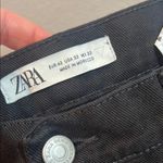 ZARA NWOT Baggy Oversized Black Cargo Multipocket Jeans sz 32 Photo 6