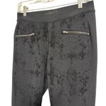 Rock & Republic Black Textured Zipper Pocket Skinny Pants Women's Size Medium Photo 3