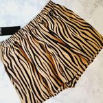 Nasty Gal zebra chiffon beach cover shorts size 6 Photo 1