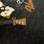 E.Land Club Quilted Logo Hoodie Women XS Varsity Long Sleeve Preppy Navy Blue. Blue Photo 4