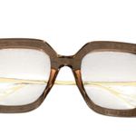 Zeelool Square Copper Gold Accent Eyeglass Frame & Case OP01892 Photo 9