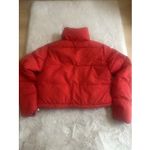 Hujoin Womens Red Crop‎ Short Puffer Jacket Sz S Photo 8