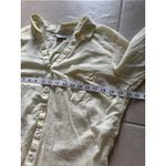 Columbia Shirt Womens Large Yellow White Stripe Cotton Outdoor Camping Fishing Photo 6