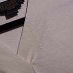 Pendleton Silk Blend Cream V Neck Off White Blouse Cream Top XL P Business Shirt Photo 6