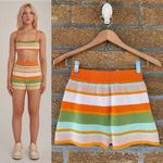 Peppermayo Riley Hubatka x  - Town Tour Knit Shorts - Melon Stripe XS/S Photo 1