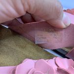 Sophia Milano  BIA made in Italy Sandals Rose Pink Flower Leather Slides  10 F5 Photo 4