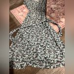 Leota  Finnley Faux Wrap Abstract Bird Print Dress size small Photo 12