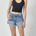 Hidden Jeans Hidden Women's High-Waisted Denim Destroyed Shorts Frayed Hem Size Large New wit Photo 0
