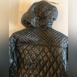 White Mark black hooded puffer coat with detachable hood. Size 1X Photo 8
