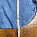 3.1 Phillip Lim Ruched Long Sleeve Denim Chambray Button Down Shirt Size 8 Photo 5