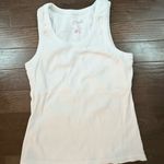 Papinelle White Ribbed Tank Top – Size M Size M Photo 3