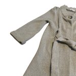 Vince Wool Blend Grey Cardigan Sweater Woven Long Length Button-Down Size Small Photo 2