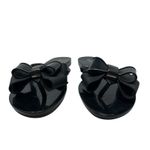 Melissa  Harmonic Bow Flip Flop Thong Sandals Black Size US 9 Photo 4