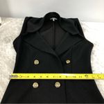 Charlotte Russe  bodycon mini dress black military suit gold tone button xs Photo 4