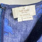 Kate Spade New York Blue Hibiscus Ruffle Neck Sleeveless Cotton Blouse Size 2 Photo 11