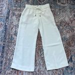 Alice + Olivia White Benny Crepe Cropped Drawstring Pants Size 0 Photo 7