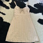 Hollister Tan And White Mini Sundress Photo 1