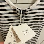 ZARA  Small Bodysuit Tank Top Black and White Striped Photo 3