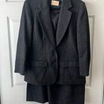 Pendleton  Gray Vintage Pure Virgin Wool Skirt suit with lining- Vintage Size  10 Photo 0
