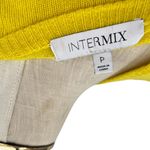 Intermix  Cashmere Sweater Cropped Raw Hem Neon Yellow Size XS Photo 10