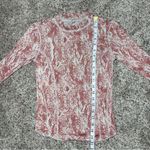 Free People Intimately Snakeskin Long Sleeve Top T-Shirt Small S Pink Grey Thin Photo 7