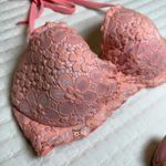 Victoria's Secret Victoria’s Secret Pink Lace Lined Underwire Halter Top Bikini Top Swimwear 34D Photo 11
