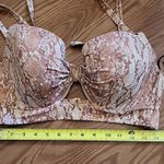 Shade & Shore  Snakeskin Bikini Top - Brown and Cream Photo 1