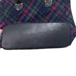 Talbots  Plaid Wool Blend Leather Trim Handbag Purse NWOT Photo 2