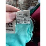 Laundry by Shelli Segal dress formal beaded 100% silk swing skirt shoulder pads blue Photo 13